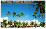 Vintage Florida Postcard Miami South Beach FL 4x6 1980s Scenic Florida Distributors 1990s Palm Trees Colony Hotel Ocean Drive