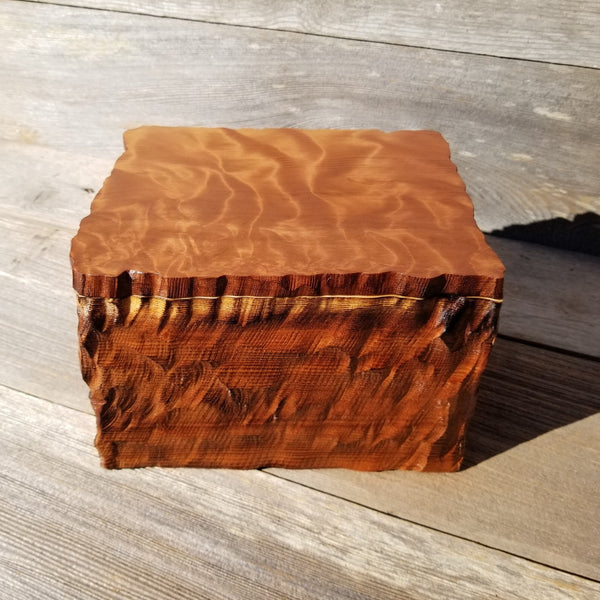 Wood Jewelry Box Redwood Handmade California Storage #433 5th Anniversary Gift Christmas Gift - Mother's Day Gift - Redwood Urn
