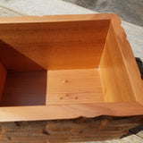 Wood Jewelry Box Redwood Handmade California Storage #458 5th Anniversary Gift Christmas Gift - Mother's Day Gift - Redwood Urn