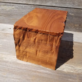 Wood Jewelry Box Redwood Handmade California Storage #458 5th Anniversary Gift Christmas Gift - Mother's Day Gift - Redwood Urn