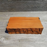 Wood Jewelry Box Redwood Rustic Handmade California Storage Live Edge #267 5th Anniversary Gift Christmas Present