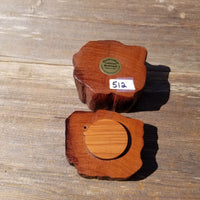 Wood Ring Box Redwood Rustic Handmade California Redwood Jewelry Box Storage Box Token Ashes #512