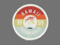 Hawaii Patch – HI Souvenir Travel Patch – Iron On – Applique 2"" Island Embellishment Souvenir Palm Trees Aloha