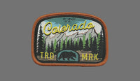 Colorado Patch – CO Travel Souvenir Patch 3" Iron On Sew On Embellishment Applique My Heart is in Colorado Trees Mountains Bear