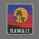Hawaii Patch – HI Souvenir Aloha Everyday Travel Patch – Iron On – Applique 2.25"" Island Embellishment Souvenir Surfing Palm Trees