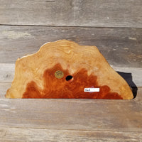 Redwood Wood Clock Redwood Burl Clock Table Shelf Mantle Desk Office #562 2 Tone Sitting Wood Red Wood 5th Anniversary