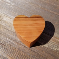 Handmade Wood Box with Redwood Heart Ring Box California Redwood #452 Christmas Gift Anniversary Gift Ideas