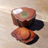Wood Ring Box Redwood Rustic Handmade California Storage Live Edge Mini #361 Birthday Gift Christmas Gift Mother's Day Gift