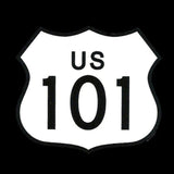 Highway 101 Decal – Hwy 101 Sticker – Souvenir – Road Sign Travel Sticker 2.75" Travel Gift US 101 California Oregon Washington