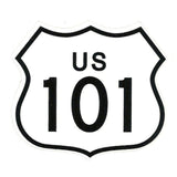 Highway 101 Decal – Hwy 101 Sticker – Souvenir – Road Sign Travel Sticker 2.75" Travel Gift US 101 California Oregon Washington