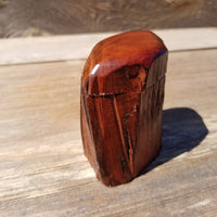 Wood Ring Box Redwood Rustic Handmade California Storage Live Edge Mini #361 Birthday Gift Christmas Gift Mother's Day Gift