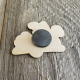 A Lil Bougie Wood Magnet - Refrigerator Magnet - Handmade in the USA