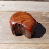 Wood Ring Box Redwood Rustic Handmade California #514 Storage Engagement Birthday Gift Mother's Day Gift Gift for Friend