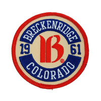 Breckenridge Colorado Patch – Ski Patch- CO Resort Patch Logo – Colorado Souvenir – Travel Patch – Iron On Embellishment Applique 3" Circle