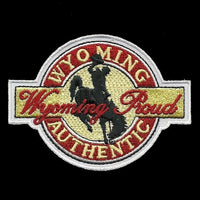 Wyoming Patch – WY Bucking Horse Patch - Travel Patch Iron On – Souvenir Patch – Applique – Travel Gift 3" Wyoming Steamboat Horse Rider