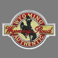 Wyoming Patch – WY Bucking Horse Patch - Travel Patch Iron On – Souvenir Patch – Applique – Travel Gift 3" Wyoming Steamboat Horse Rider