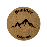 Boulder Colorado Set of 4 Mountains CO Souvenir Mountains Resort Ski Skiing Skier Snowmobiling Travel Gift Memory from Home