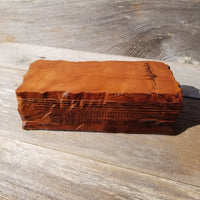 Redwood Jewelry Box Curly Wood Engraved Rustic Handmade California #446 Memento Box, Mom Gift, Anniversary Gift