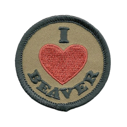 Colorado Patch – I Love Beaver - Beaver Creek Resort Ski Lodge Colorado Souvenir – Travel Patch Iron On Applique CO Patch 2" Embellishment