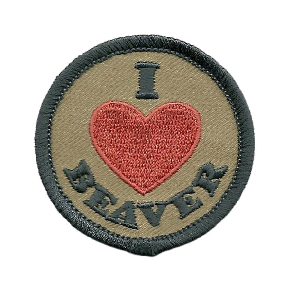 Colorado Patch – I Love Beaver - Beaver Creek Resort Ski Lodge Colorado Souvenir – Travel Patch Iron On Applique CO Patch 2" Embellishment