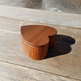 Handmade Wood Box with Redwood Heart Ring Box California Redwood #337 Engagement Ring Box Wedding Proposal