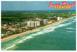 Vintage Florida Postcard 4x6 Juno Beach FL Aerial View Atlantic Ocean Scenic Florida Distributors 1980s John Gordash