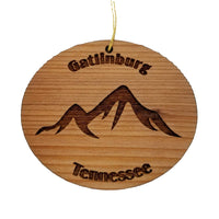 Gatlinburg Tennessee Ornament - Wood Ornament TN Souvenir - Smoky Mountains Christmas Ornament