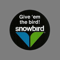 Snowbird Utah Decal – UT Sticker – Utah Souvenir – Travel Sticker 3" Travel Gift Give 'em the Bird Snowbird Logo Ski and Summer Resort