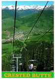 Vintage Crested Butte Colorado Postcard 4x6 Photographer Bruno Marino Looking Down on Crested Butte from Ski Lift