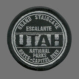 Utah Patch – Escalante Grand Staircase Bryce Capitol Reef National Parks UT – Travel Patch Iron On – UT Souvenir Patch – Travel Gift 2.25″