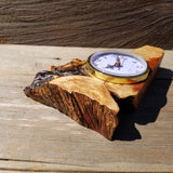 Redwood Burl Clock Table Shelf Mantle Desk Office Gifts for Men 2 Tone Sitting Wood Christmas Gift #391