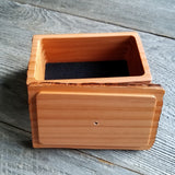 Wood Jewelry Box Burl Redwood Rustic Handmade California Storage Live Edge #400 Birthday Gift Christmas Present 4 x 6 Box