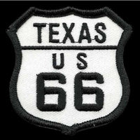 Texas Patch - Route 66 Patch – Iron On US Road Sign – Travel Patch – Souvenir Embellishment or Applique Historic Route 2.5" TX