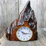 Redwood Burl Clock Table Shelf Mantle Desk Office Gifts for Men Sitting Wood #H