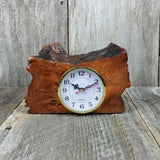 Redwood Burl Clock Table Shelf Mantle Desk Office Gifts for Men Sitting Wood #J