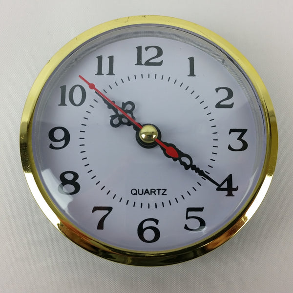 Quartz 88mm Diameter Insert Clock Replacement Mechanism 3-1/2" Clock Part Kit DIY Repair Parts