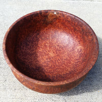 Redwood Bowl Burl Hand Turned 5.5 Inch Wood Salad Bowl Made out of Rare Redwood Gorgeous Grain #A5