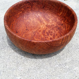 Redwood Bowl Burl Hand Turned 9.375 Inch Wood Salad Bowl Made out of Rare Redwood Gorgeous Grain #A6