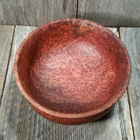 Redwood Bowl Burl Hand Turned 5.5 Inch Wood Salad Bowl Made out of Rare Redwood Gorgeous Grain #A5