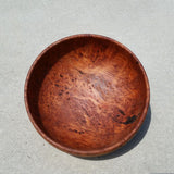 Redwood Bowl Burl Hand Turned 9 Inch Wood Bowl Gorgeous Grain #A12 Handmade Redwood Burl in California USA Wood Decor Art 5th Anniversary
