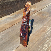 Redwood Wood Clock - Mantle Clock - Redwood Burl Clock Office #X