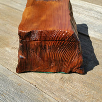Wood Jewelry Box Curly Redwood Tree Engraved #J