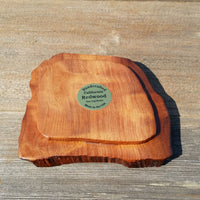 Wood Box Curly Redwood Tree Handmade #K Wood Valet