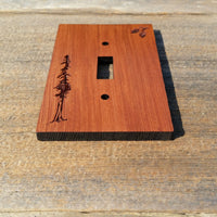 Wood Light Switch Cover Plate Rustic Home Decor California Redwood Handcrafted Engagement Gift Wedding Gift Housewarming Gift New Home