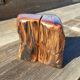 Salt and Pepper Shakers Set California Rustic Redwood Handmade #S Lodge Theme Manly Gift Engagement Gift