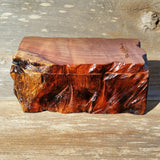 Wood Jewelry Box Redwood Tree Engraved Handmade Curly Wood #N