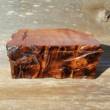 Wood Jewelry Box Redwood Tree Engraved Handmade Curly Wood #N