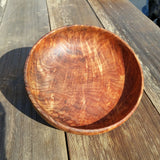 Wood Salad Bowl Redwood Burl Bowl  Handmade 9 Inch Beautiful Grain #A17 USA
