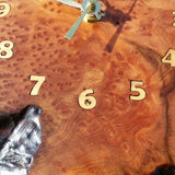 Wood Wall Clock Redwood Clock Mini Handmade Rustic Home Decor #16