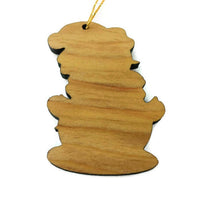 Snowman Christmas Ornament Wood Ornament California Redwoods Laser Cut Handmade Made in USA Collector Housewarming